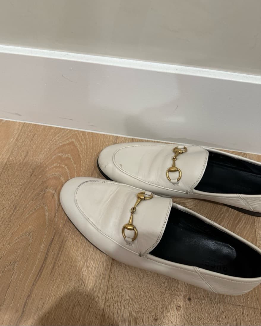 Gucci White Leather Loafer - Image 3