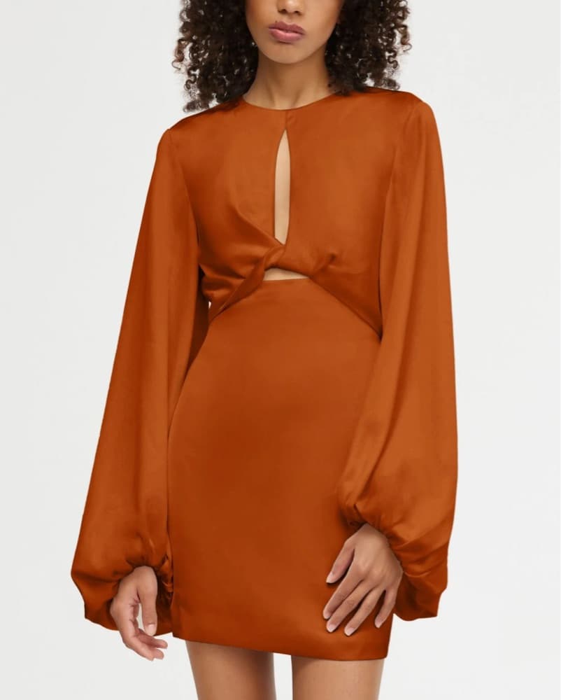 Significant Other Holly Mini Dress Clay - Image 1