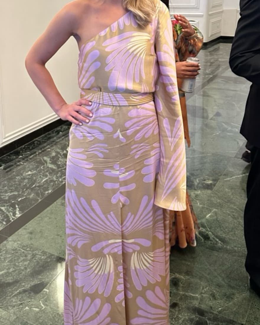 One Shoulder Floral Maxi - Image 2