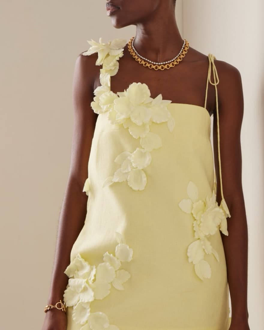 Zimmermann High Tide Linen Mini Dress - Image 3