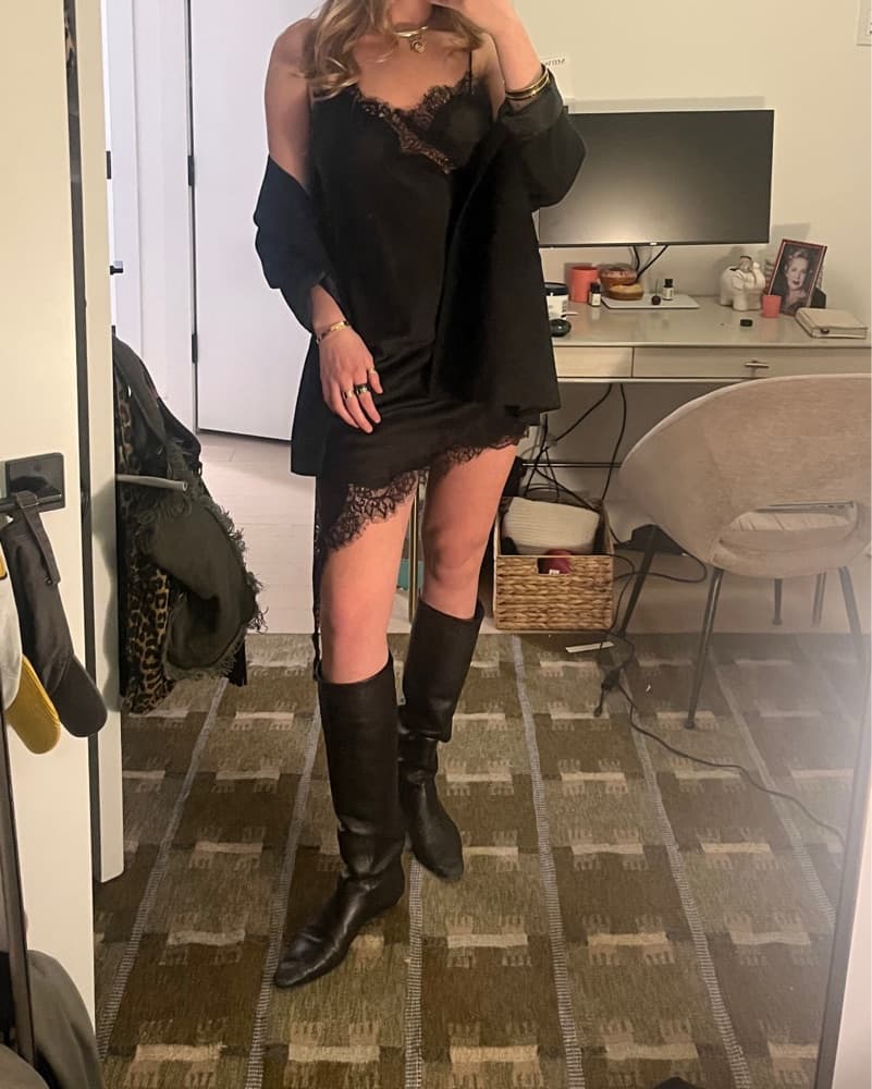 Black Slip Dress - Image 3