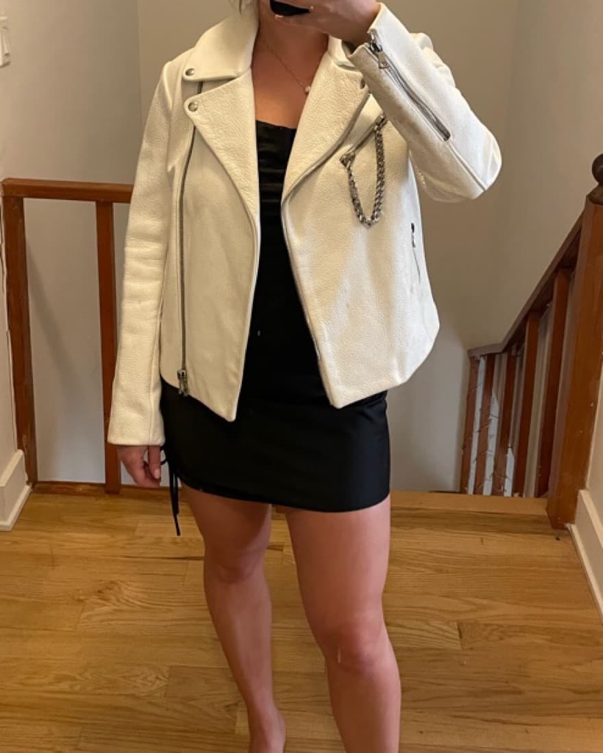 White Leather Jacket  - Image 1