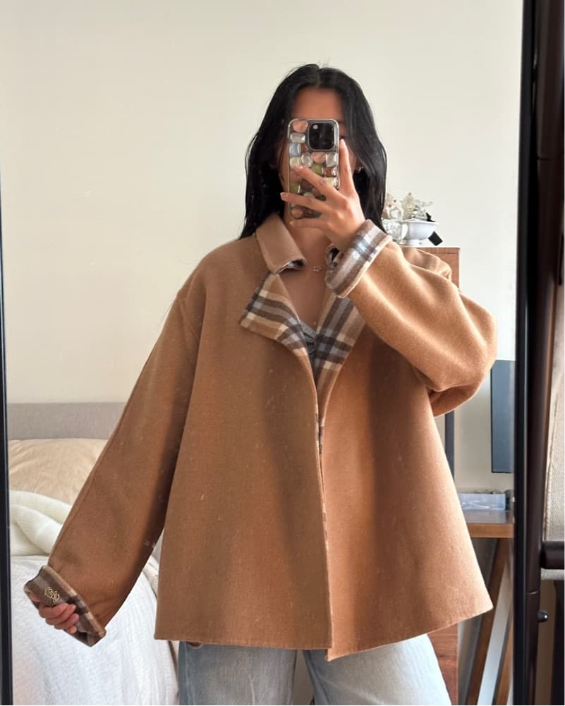Brown Wool Coat - Image 3