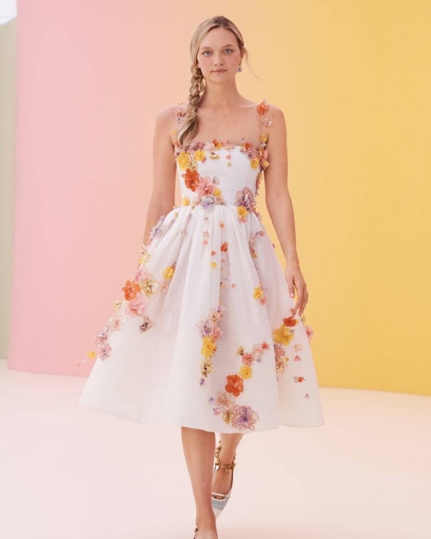 Zimmerman Postcard Floral Applique Dress - Image 3