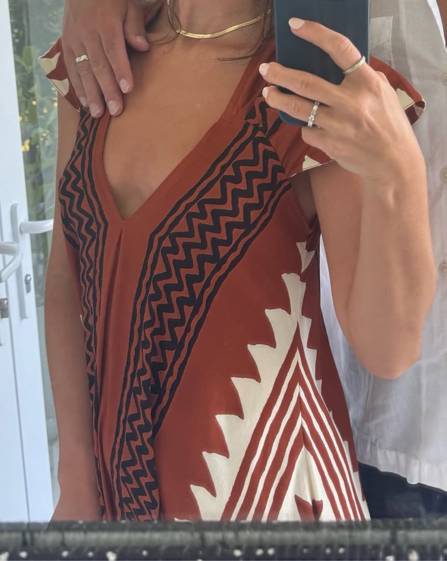 Pattern Maxi Dress - Image 2