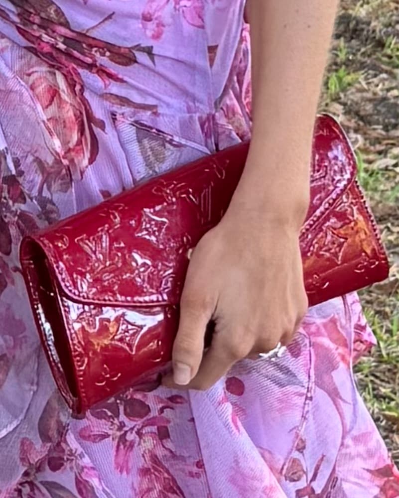 Red Louis Vuitton Clutch - Image 2