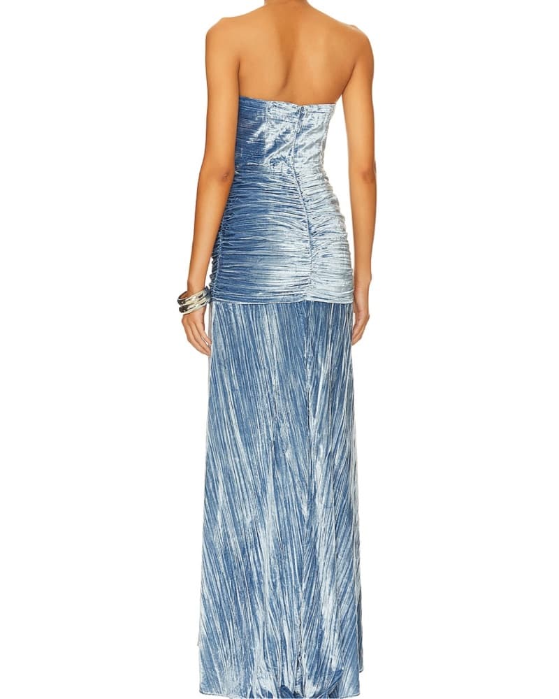 House Of Harlow 1960 Velvet Gown - Image 5