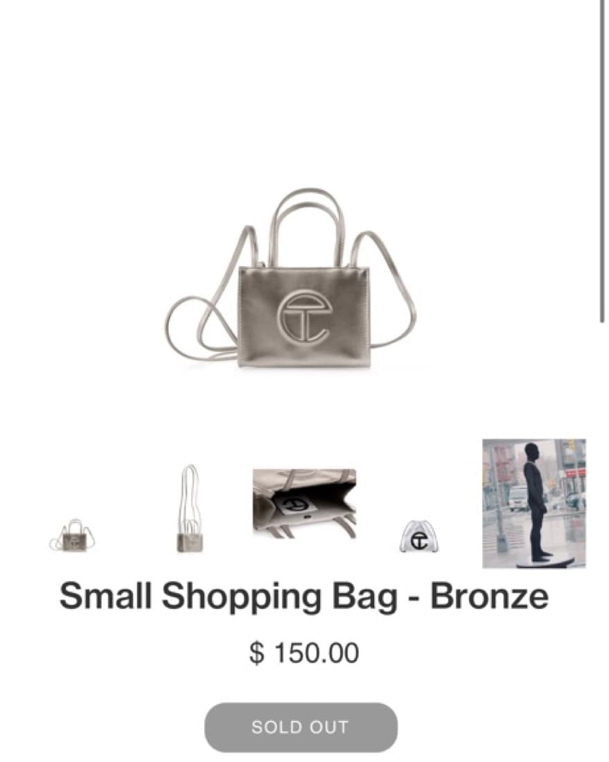 TELFAR Small Shopping Bag Bronze - Image 1