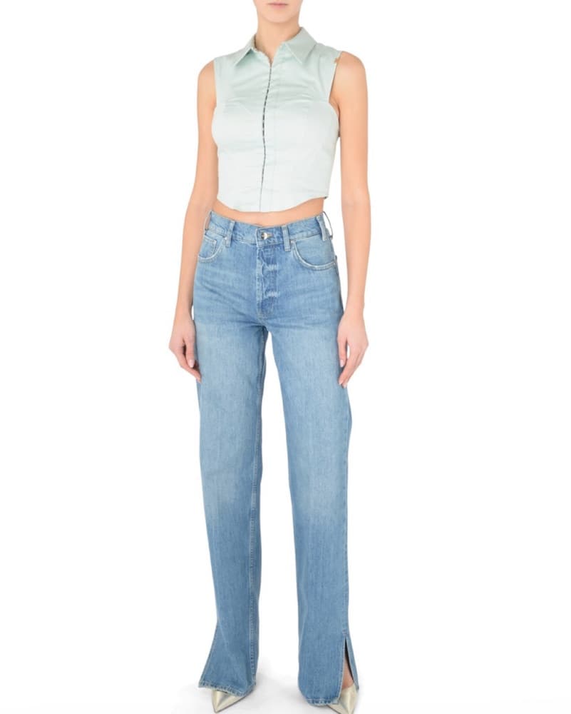 Elisabetta franchi Teal Bustier Top  - Image 1