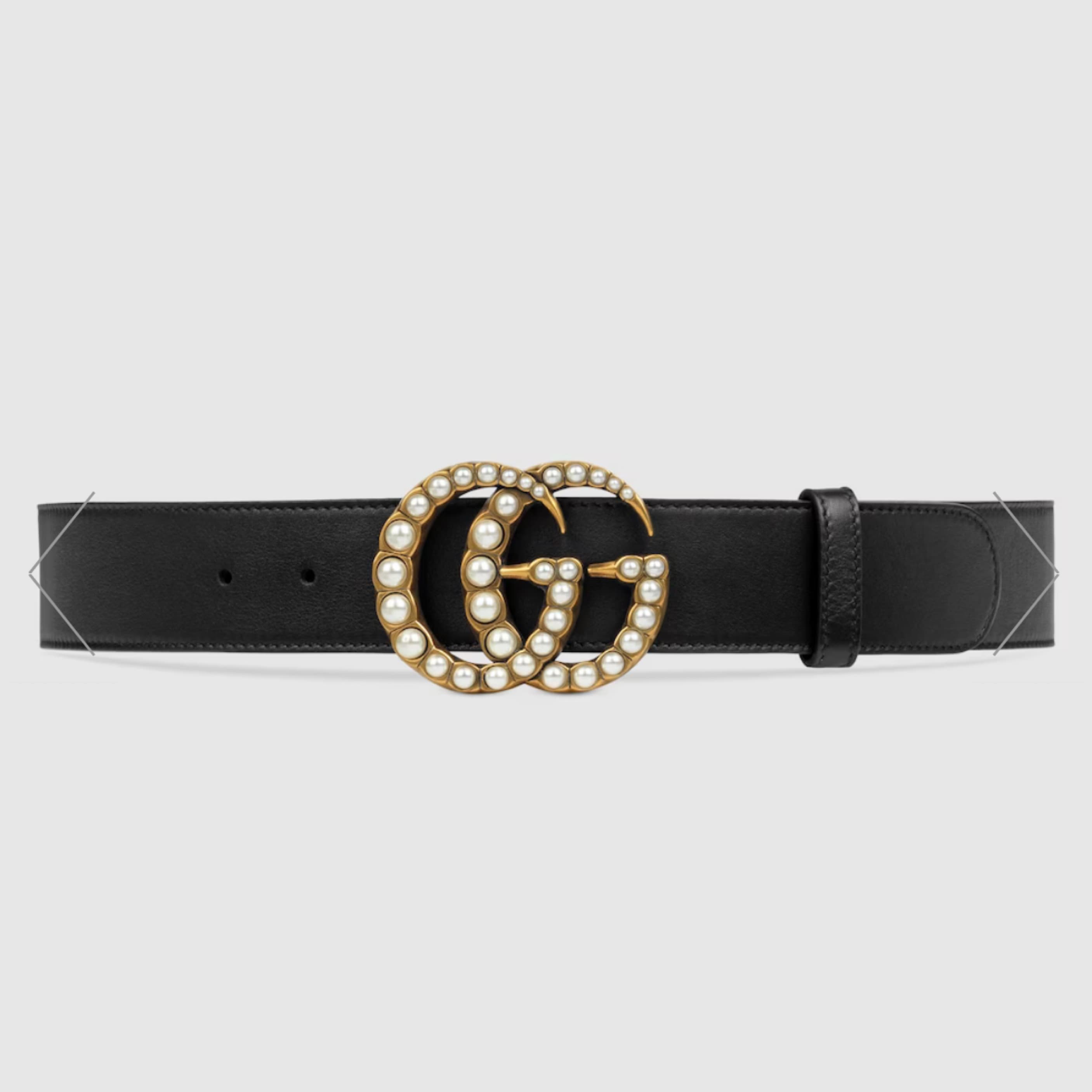 GUCCI GG Belt With Pearls  - Image 1