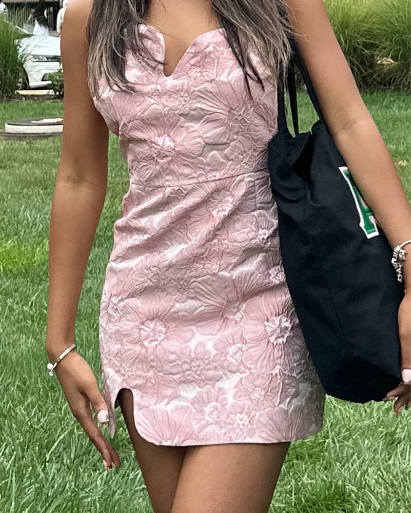 Pink midi Formal Dress  - Image 2