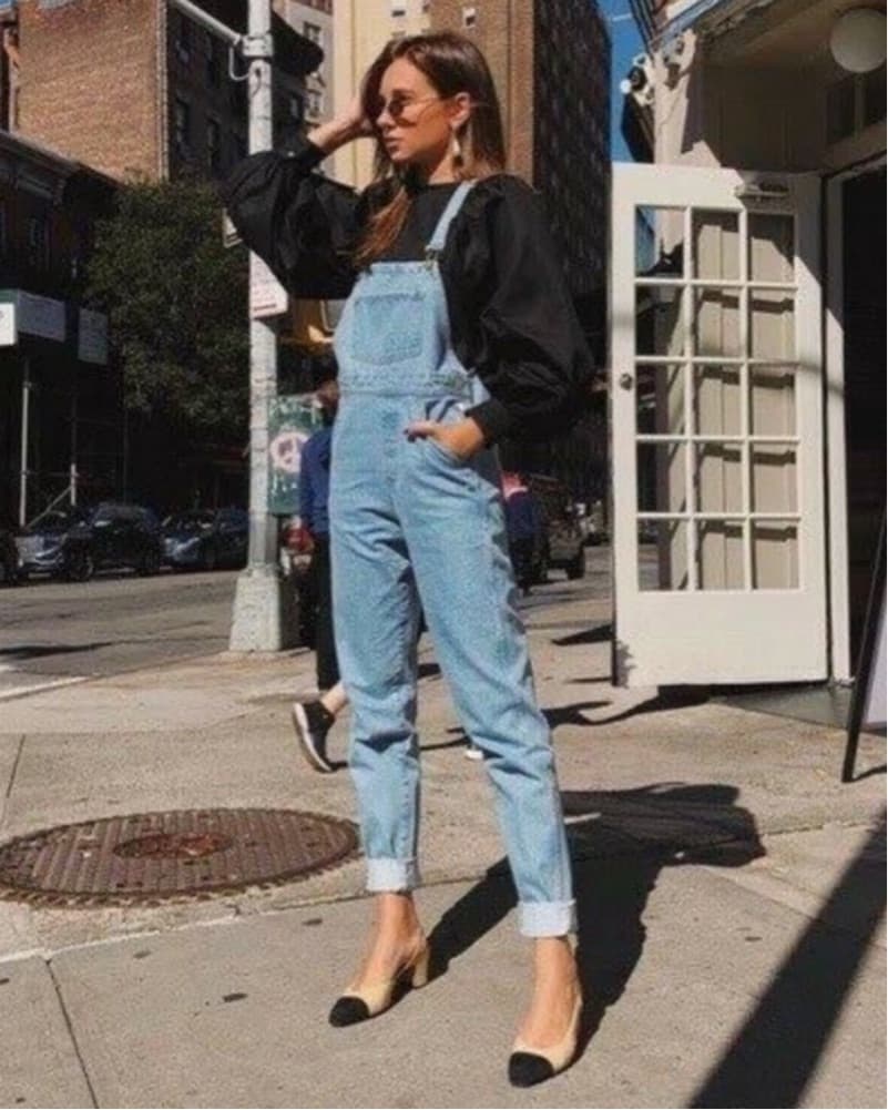 WWW Basic Denim Overalls  - Image 1