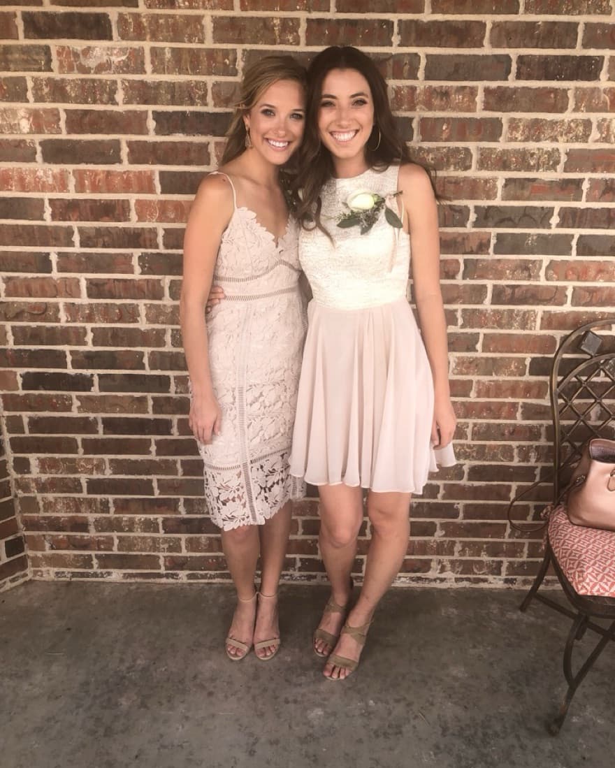 Tan Lace Dress - Image 3