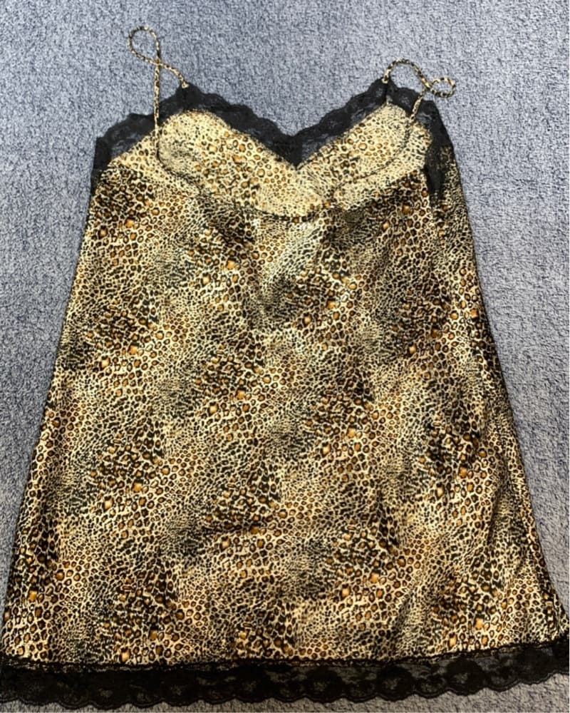 Vinatge Cheetah Print Dress - Image 4