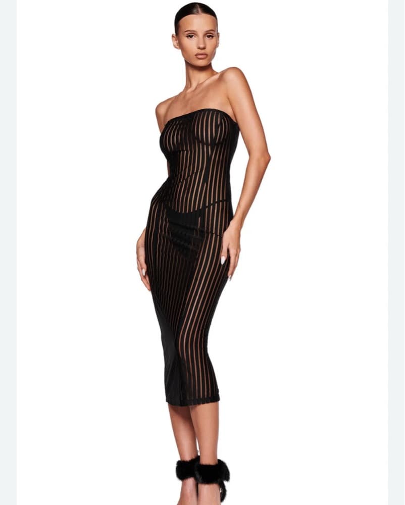 I.AM.GIA Danielle Midi Dress – Black - Image 1