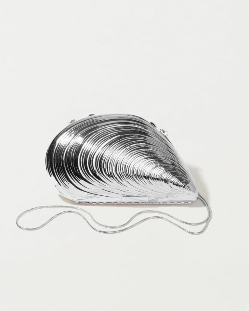 Simkai Metal Oyster Clutch - Image 1