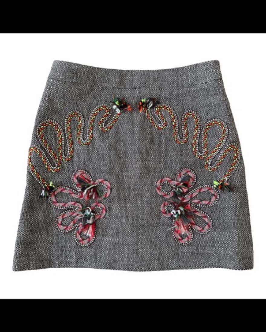 STELLA MCCARTNEY WOOL MINI GREY TWEED EM - Image 1