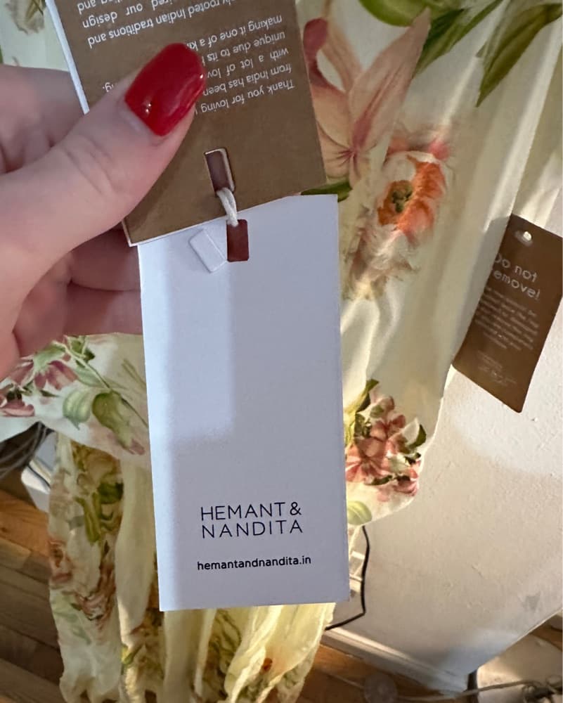 Hemant & Nandita Floral Maxi Dress - Image 5