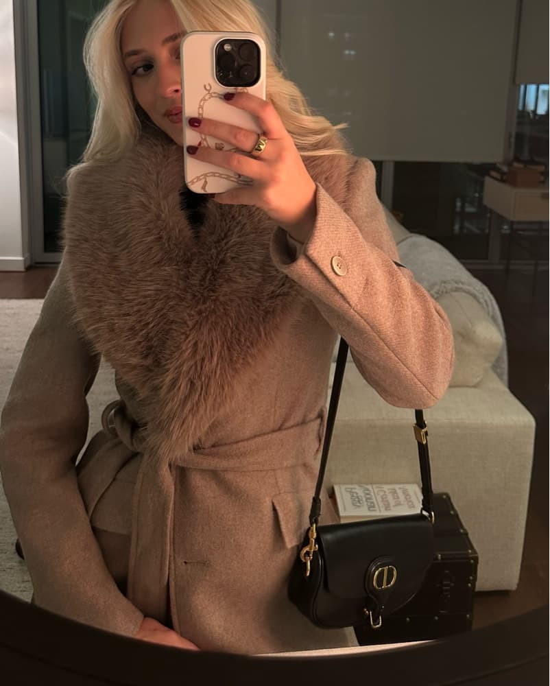 Long Faux Fur Coat - Image 1