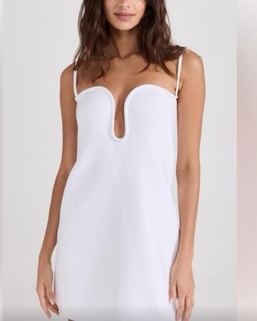 Alexis Stunning White Mini Dress - Image 2
