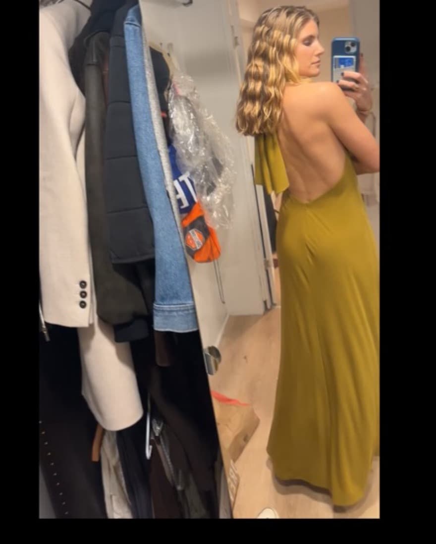 Zara Long Open Back Halter Dress - Image 5