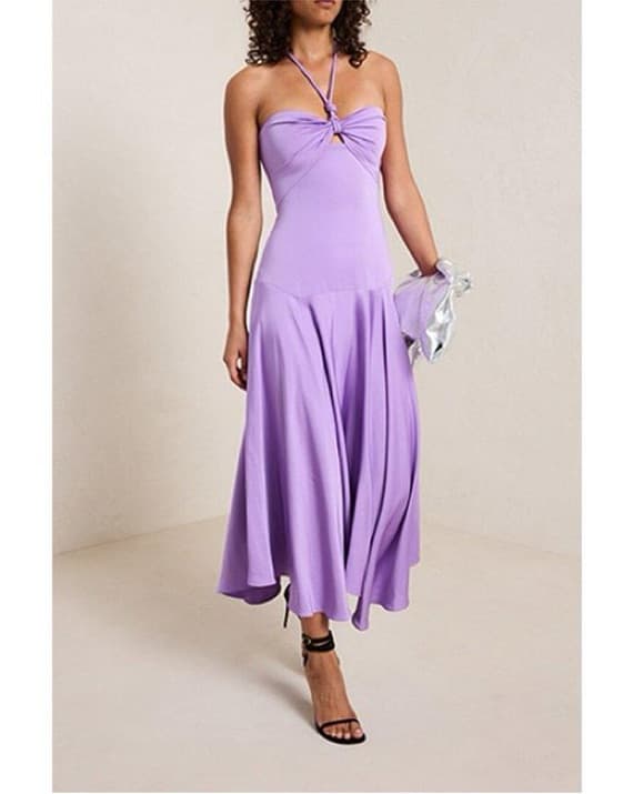 ALC Purple Halter Dress - Image 1