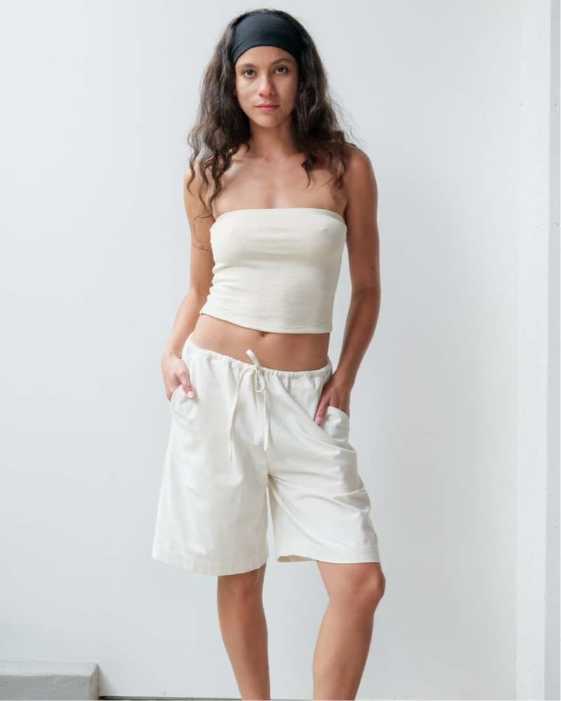 Natural Drawstring Bermuda Short - Image 2