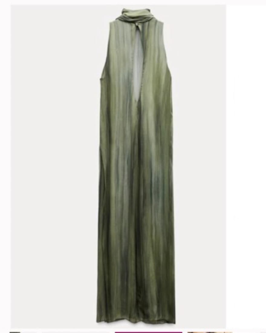 Zara Collection Dress W/ Scarf - Image 4