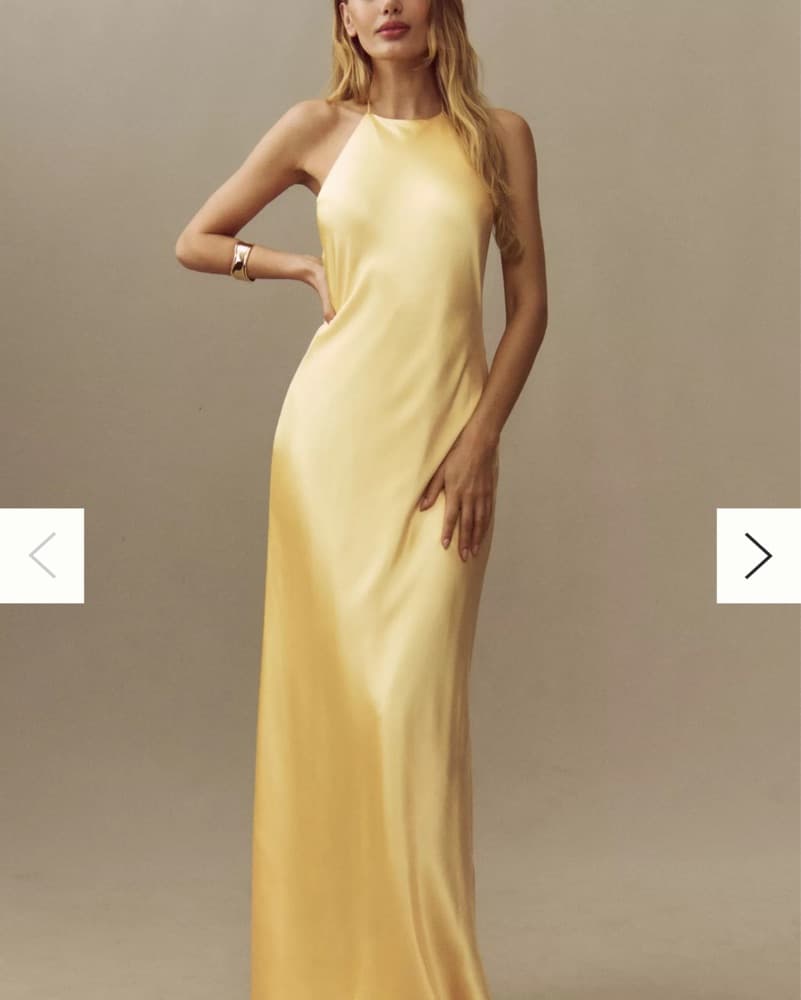 Reformation Jeany Yellow Dress - Image 1