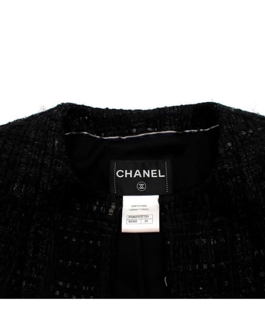 Chanel Cropped Tweed Jacket - Image 3