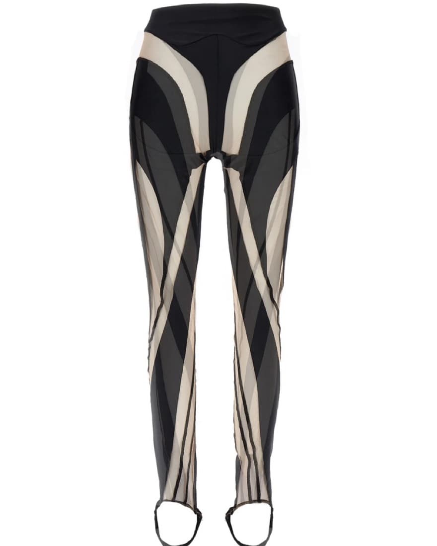 Mugler Spiral Panelled Leggings - Image 2