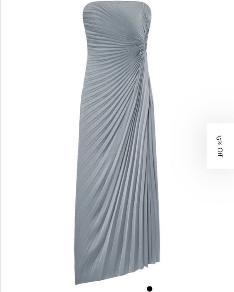 Blue Steel Layla Strapless Pleated Gown - Image 4