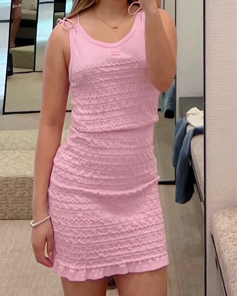 Chanel Pink Mini Dress  - Image 3
