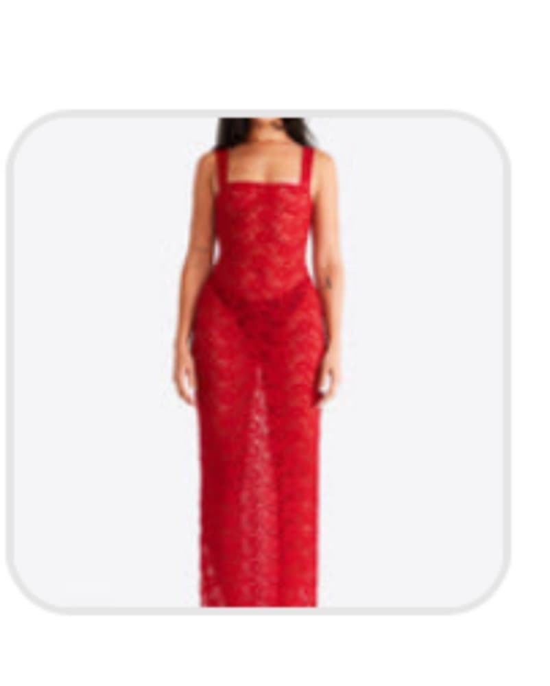 Susamusa Roya Dress In Red  - Image 1