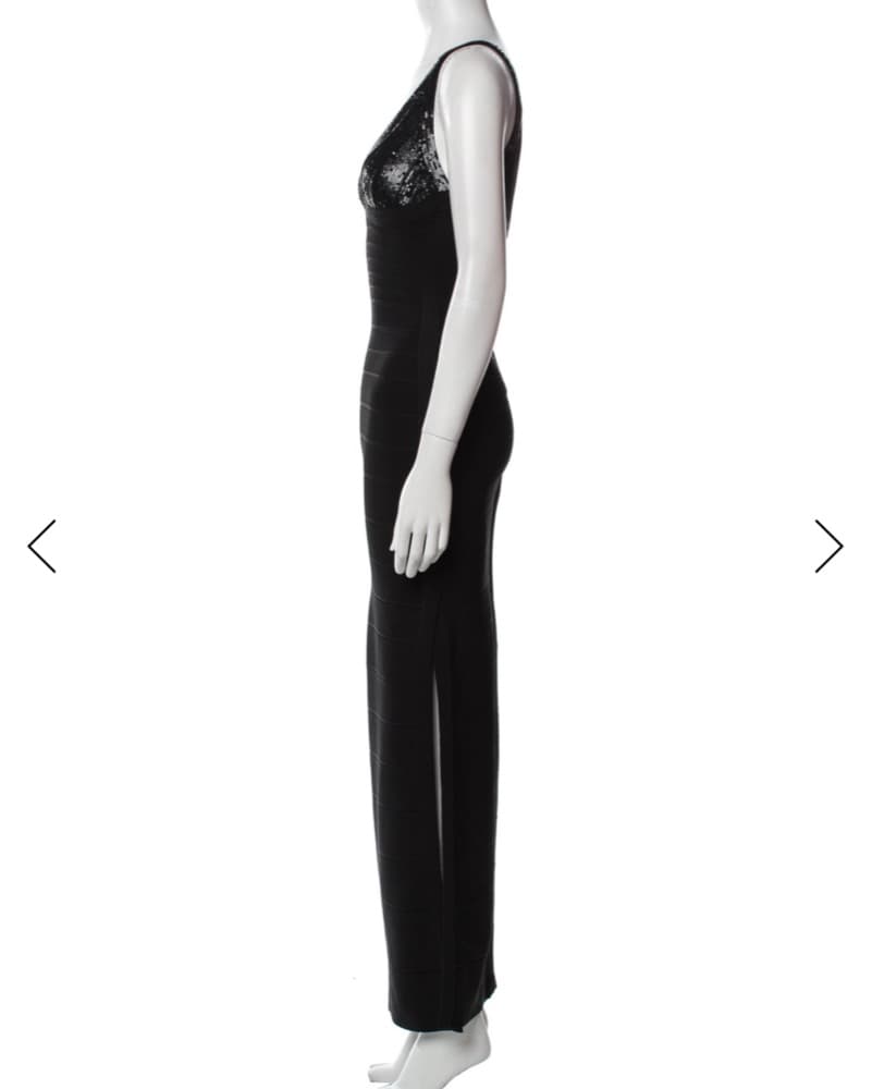 Elegant Black Evening Gown - Image 2