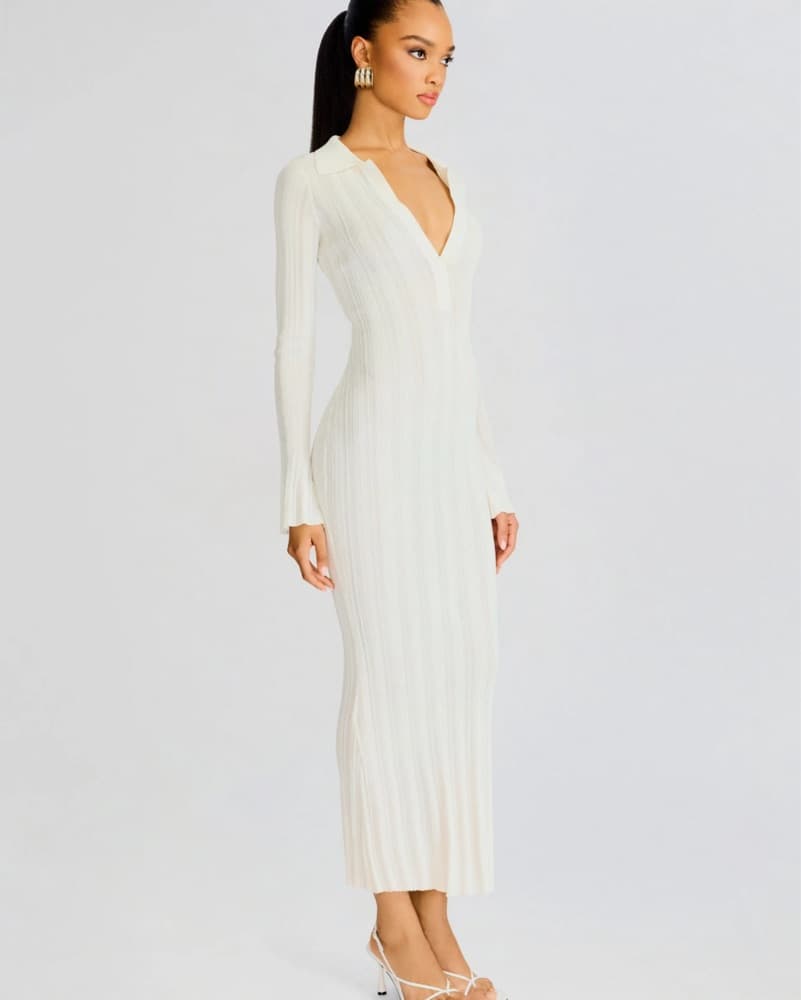 Retrofete Azula Rib Knit Maxi Dress - Image 3