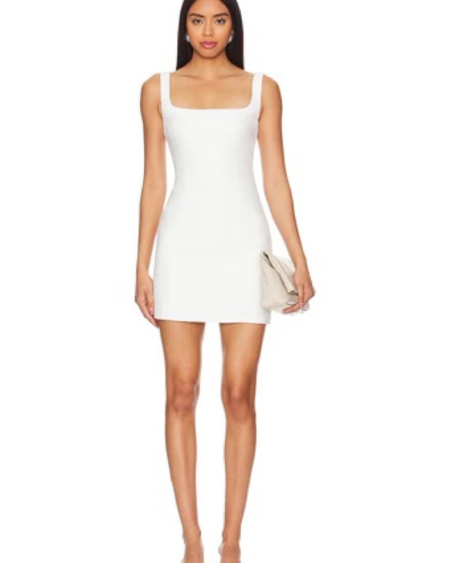 Amanda Uprichaed White Mini Dress Bridal - Image 1