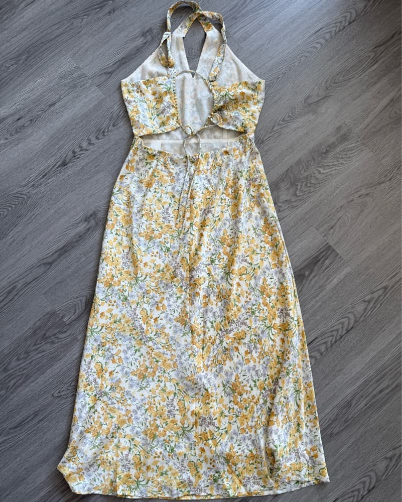  ASTR The Label Floral Halter Neck Dress - Image 6