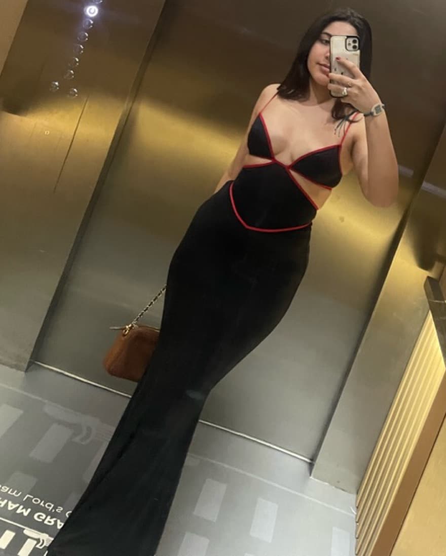 Oh Polly Black and Red Sexy Long Dress - Image 2