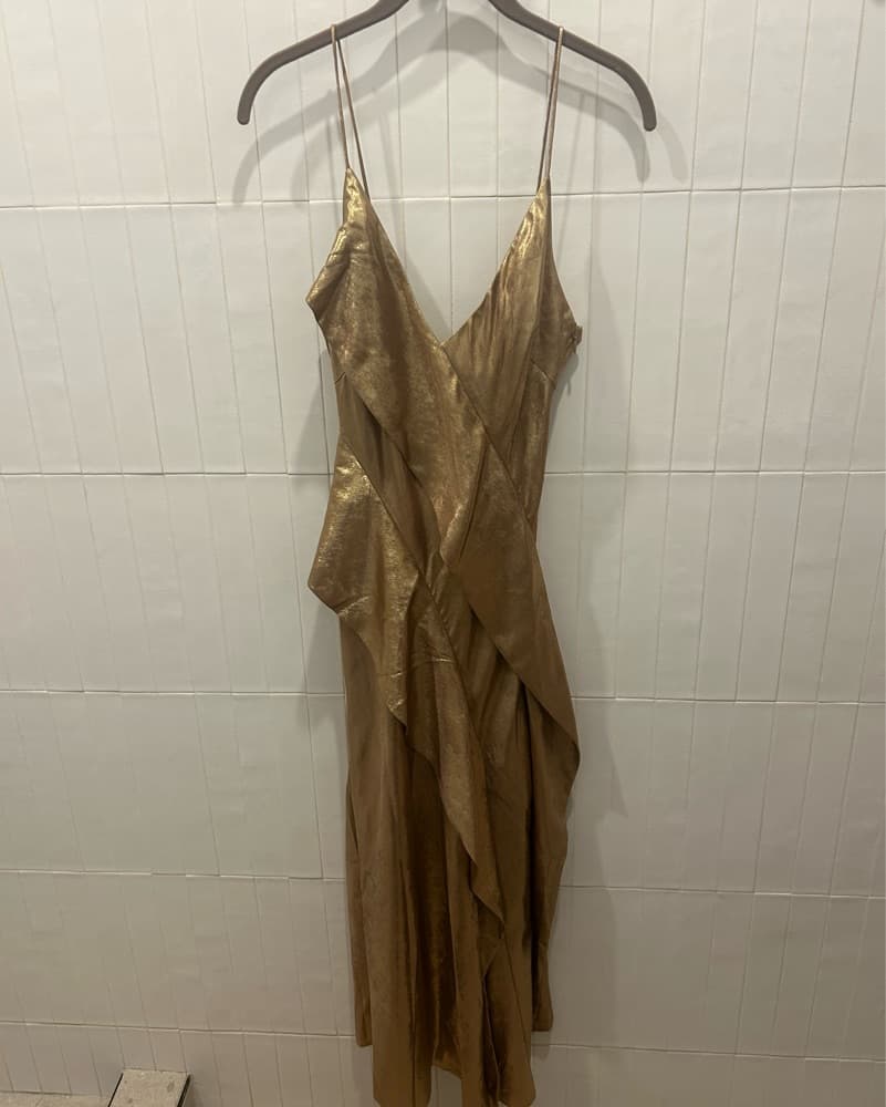 Acler Gold Dress - Image 2