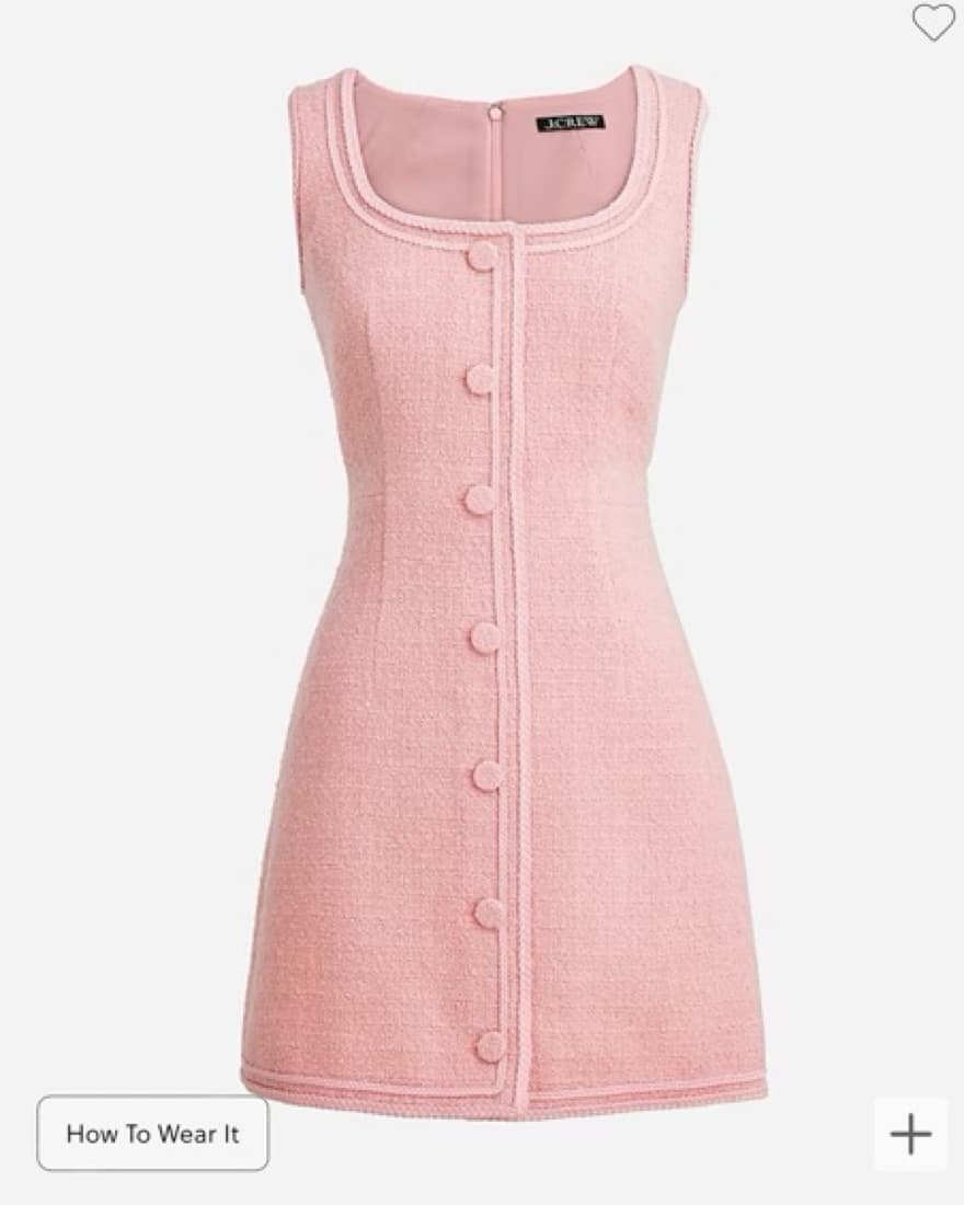 J. Crew Sophia sleeveless dress in tweed - Image 1