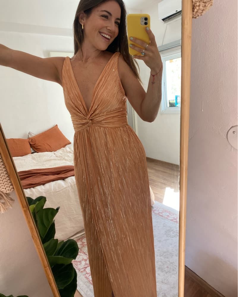 Light Orange Sabina Musayev Dress - Image 1