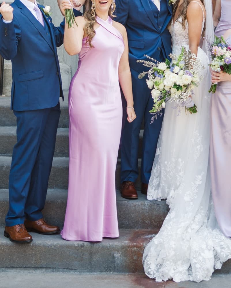 Candy Pink / Purple Wedding Guest Formal - Image 5