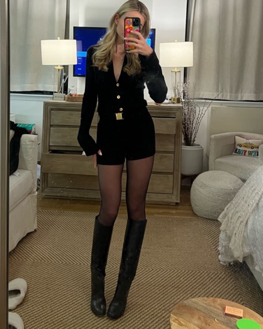'INSIDER' RIB KNIT PLAYSUIT - BLACK  - Image 2