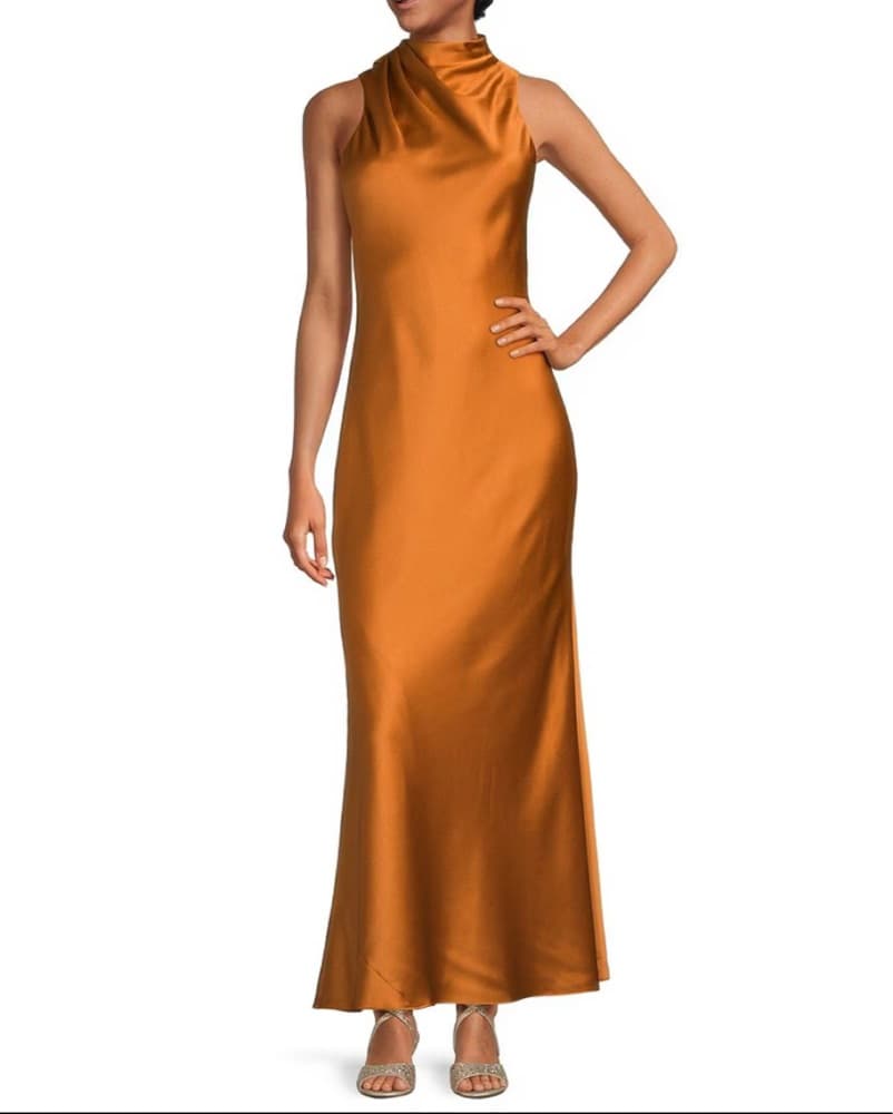 Alex Marie Sonja Satin High Neck Halter  - Image 2