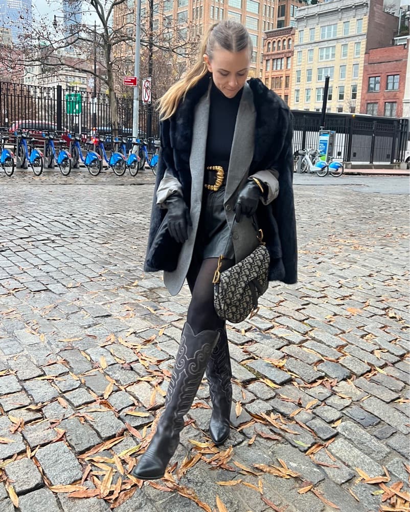 Chic Grey Oversized Blazer - Image 1