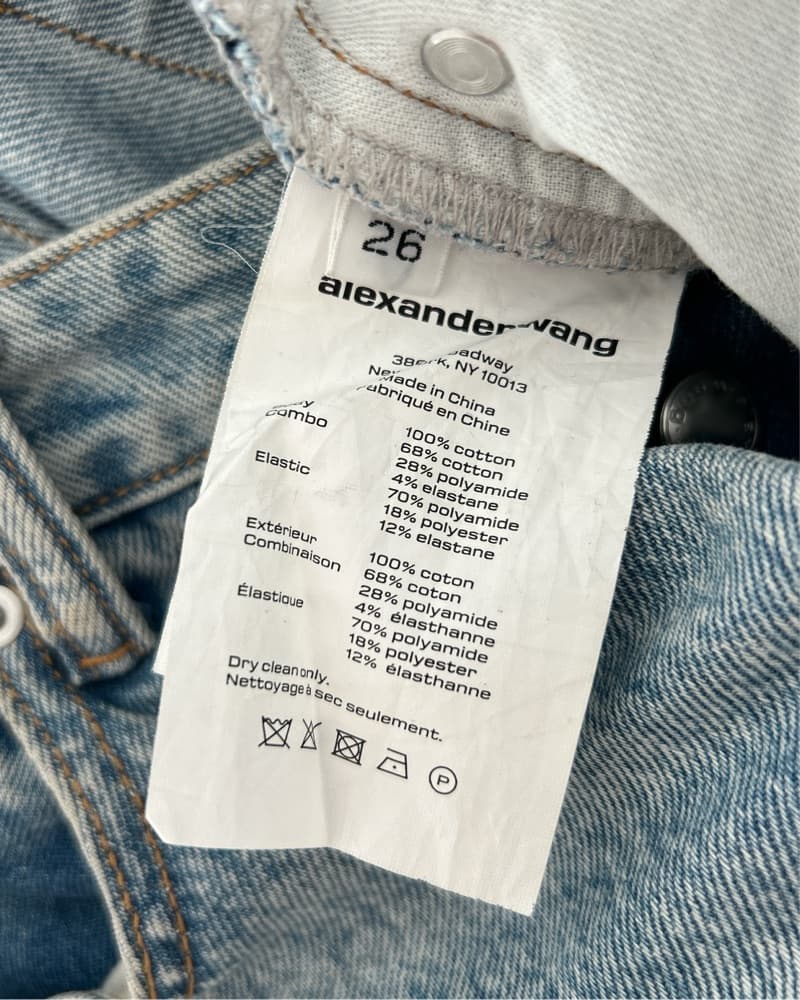 Alexander Wang Light Wash Denim Jeans Straight Leg Jean - Image 5