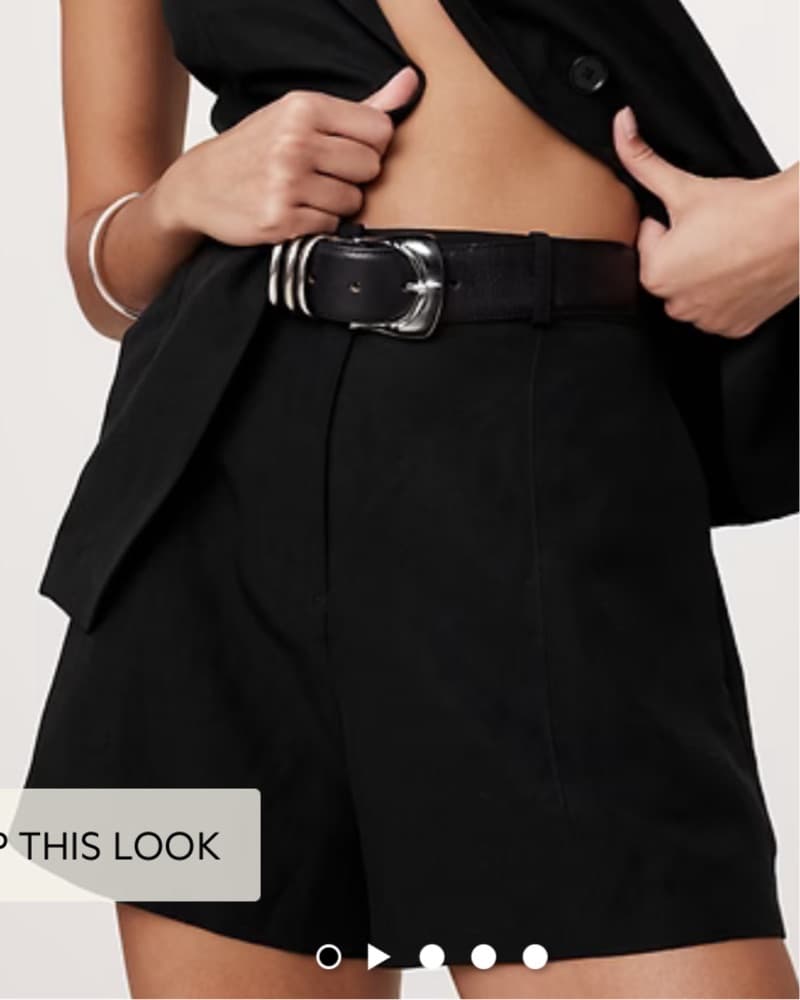 Banana Republic Black Linen Shorts - Image 3