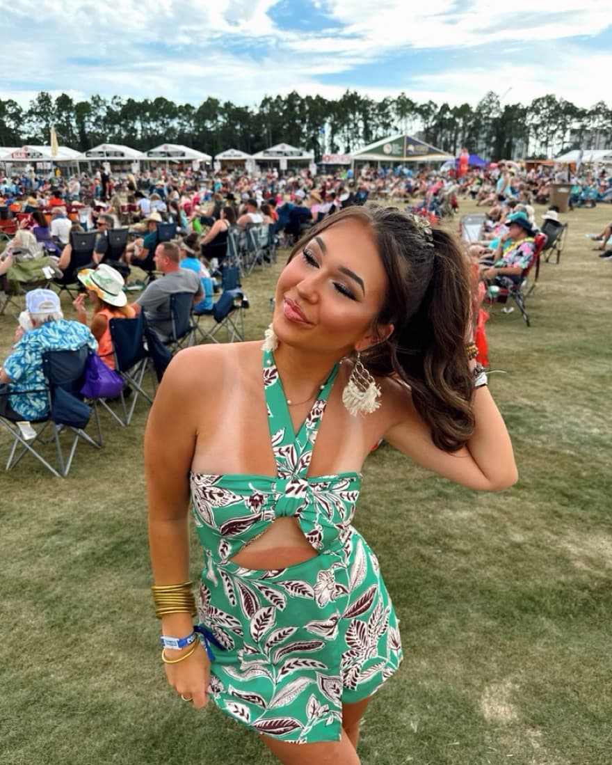 Tropical Chic Halter Romper - Image 4