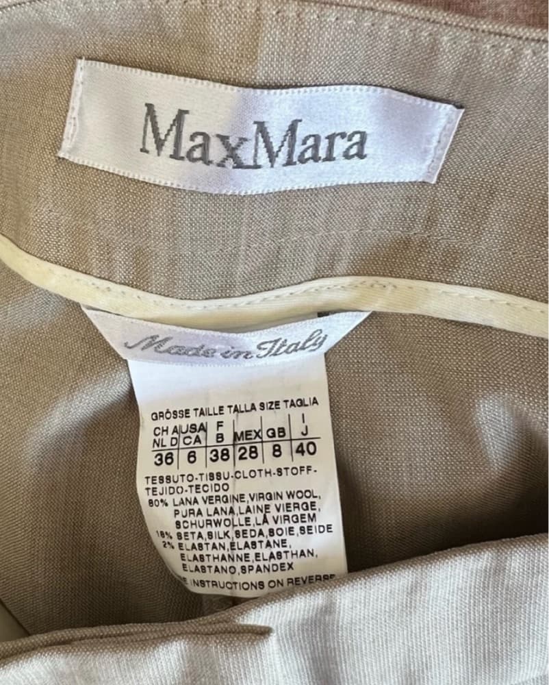 Max Mara - Size 6 - Cream Slacks - Image 6